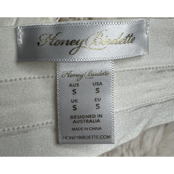 RARE🔥 Honey Birdette AXL🤍 White FULL 4 Piece Set 32DD, S, S Thong & Brief - Picture 16 of 16